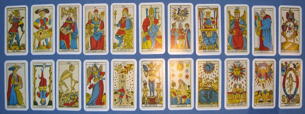 "Tarot Major Arcana" by ukslim is licensed under CC BY-NC-SA 2.0