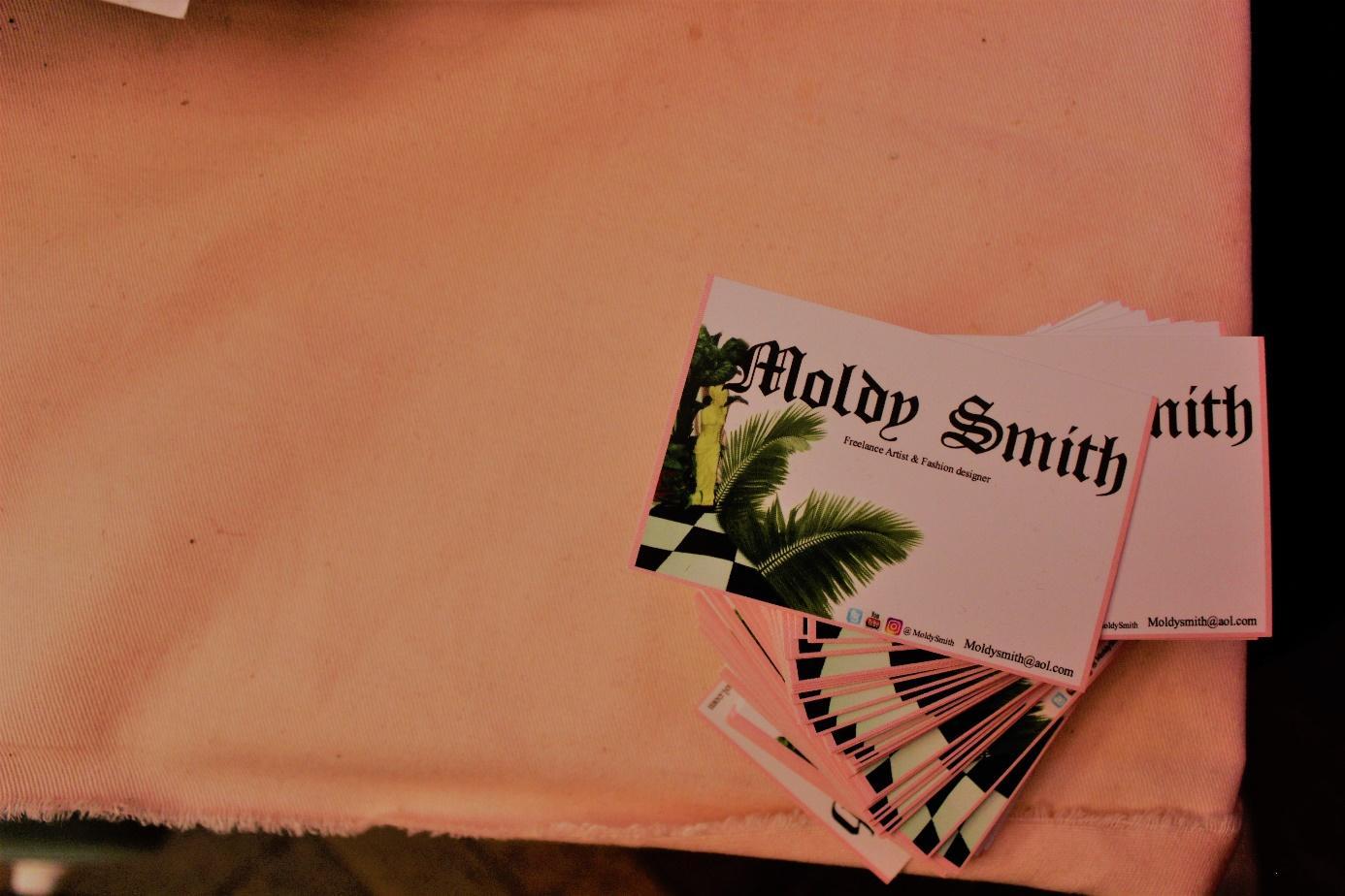 Moldy Smith's business cards.