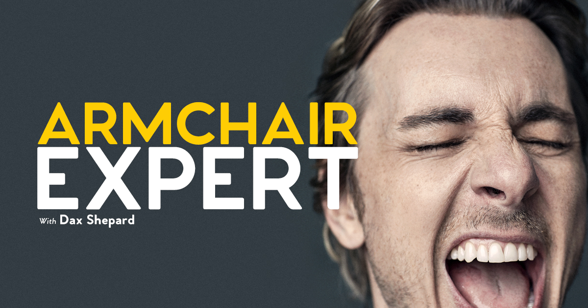 Armchair Expert with Dax Shepard Logo. Image Credit: Armchair Expert with Dax Shephard