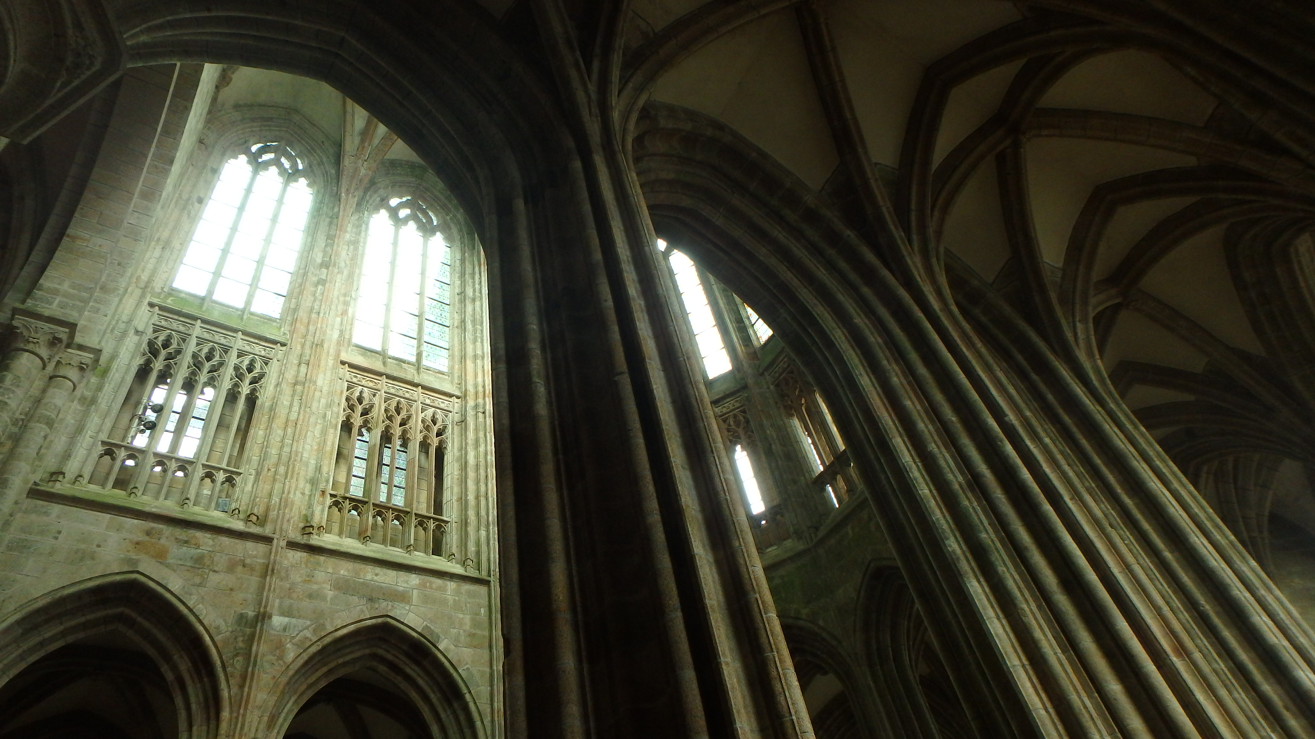 Inside the Mont-Saint-Michel Abbey