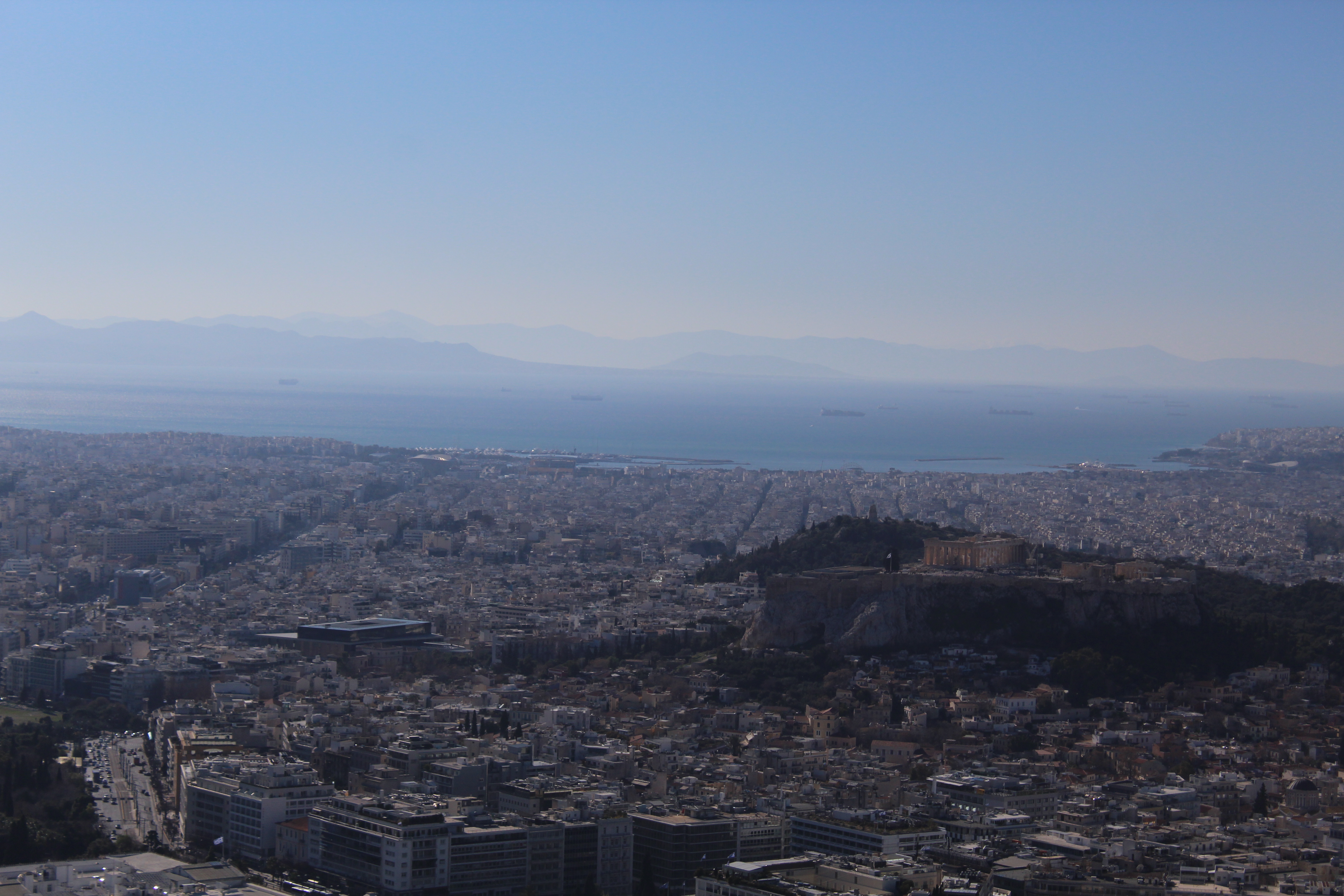 The view from Lycabettus hill gives you a glimpse of all of Athens