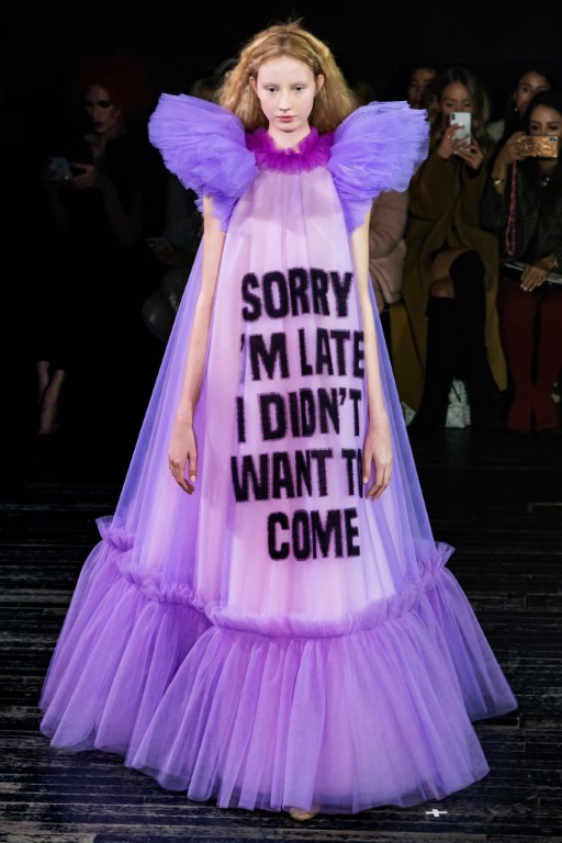 Viktor & Rolf Paris Haute Couture SS 19 - Sorry I'm Late I Didn't Want To Come