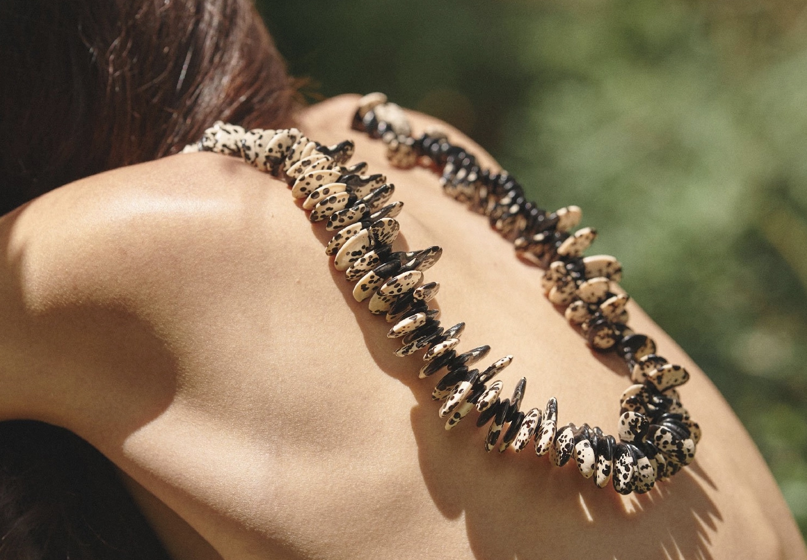 Necklace made of beans