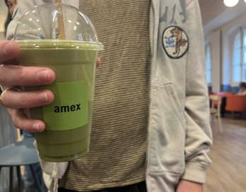 Performative male holding match drink / Image credit: Amelie Gould