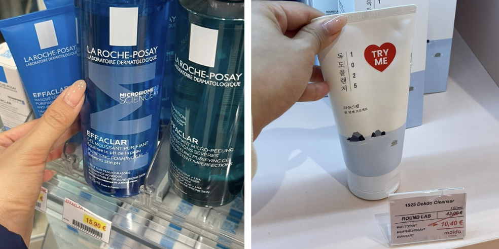 Comparison of cleansers / Image credit: Sameerah San Luis