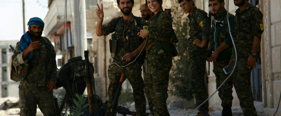 Syrian SDF militia members