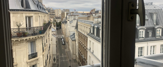A view of Paris's streets during lockdown. Image Credit: Amy Thorpe