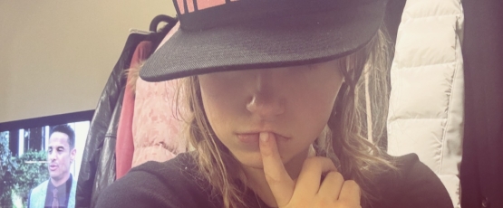 A queen flatback hat with filter overtop of selfies/image credit: Ryan Garvey
