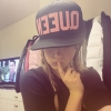 A queen flatback hat with filter overtop of selfies/image credit: Ryan Garvey