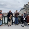 Ruby Hishmeh. "Jazz Band on Pont au Change." Personal photograph, 15 Mar 2025..