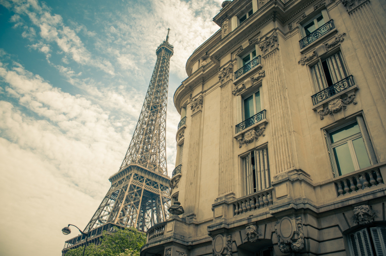 Eiffel Tower and Buildings